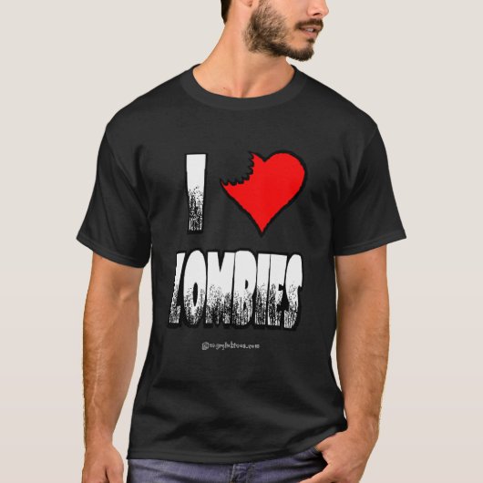 I Heart Zombies Zombie T-shirt (Voorkant)