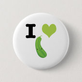 I Heart Zucchini Ronde Button 5,7 Cm (Voorkant)