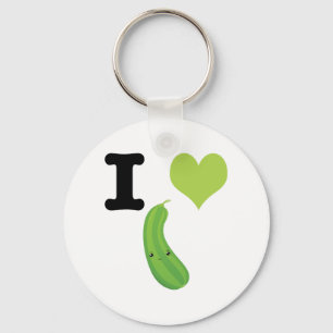 I Heart Zucchini Sleutelhanger