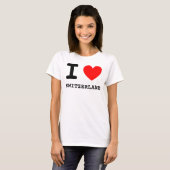 I Heart Zwitserland Shirt (Voorkant volledig)