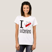 I Heart Zwitserland T-shirt (Voorkant volledig)