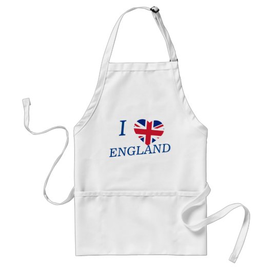I Heartflag Engeland aprent Standaard Schort (Voorkant)