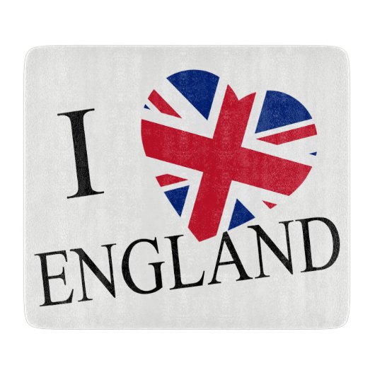 I Heartflag Engeland bccnt Snijplank (Voorkant)