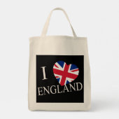 I Heartflag Engeland bij gtcnt Tote Bag (Achterkant)