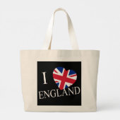 I Heartflag Engeland bij jtcnt Grote Tote Bag (Achterkant)