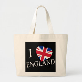 I Heartflag Engeland bij jtcnt Grote Tote Bag