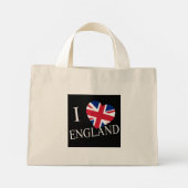 I Heartflag Engeland bij ttcnt Mini Tote Bag (Achterkant)