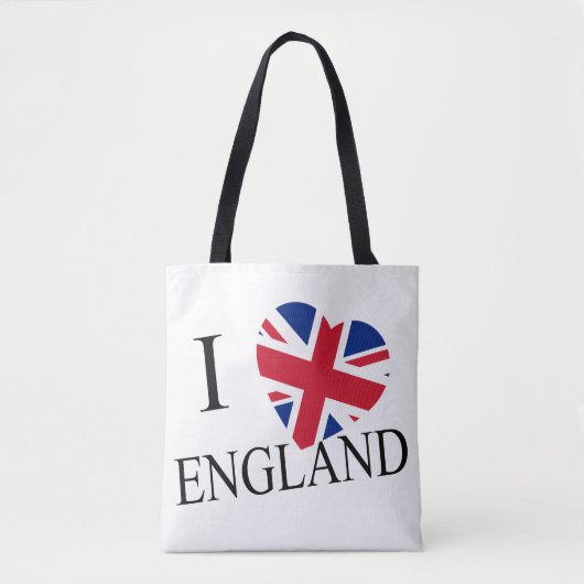 I Heartflag Engeland bk stc nt Tote Bag (Voorkant)