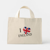 I Heartflag Engeland bk tcnt Mini Tote Bag (Achterkant)