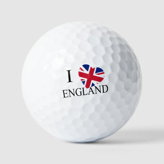 I Heartflag Engeland bk via gbcnt Golfballen (Voorkant)