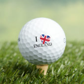 I Heartflag England bk cwb gbcnt Golfballen (Insitu Shirt)