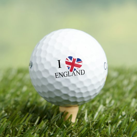 I Heartflag England bk cwb gbcnt Golfballen (Insitu Shirt)