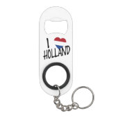 I Heartflag Holland bk op wt bocnt Mini Flessenopener (Achterkant)