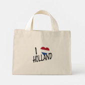 I Heartflag Holland bk tcnt Mini Tote Bag (Achterkant)