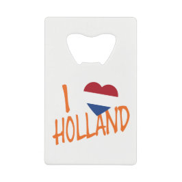 I Heartflag Holland of aan boord van een boot Creditkaart Flessenopener