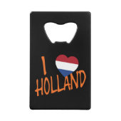 I Heartflag Holland of op bk bocnt Creditkaart Flessenopener (Voorkant)