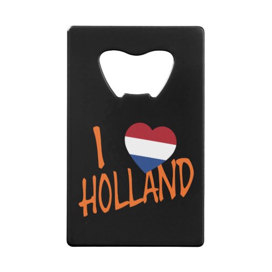 I Heartflag Holland of op bk bocnt Creditkaart Flessenopener (Voorkant)