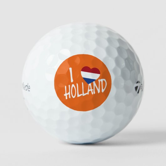 I Heartflag Holland wt op of tmtp5 gbcnt Golfballen (Voorkant)