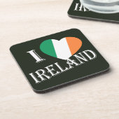 I Heartflag Ierland aan de kust Bier Onderzetter (Linkerzijde)