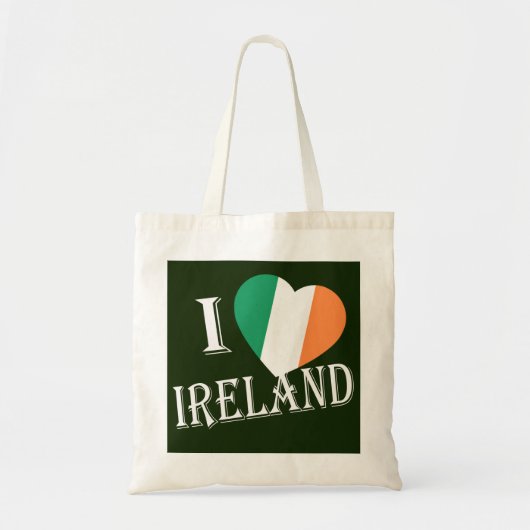 I Heartflag Ierland bij btcnt Tote Bag (Voorkant)