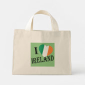 I Heartflag Ierland bk tcnt Mini Tote Bag (Achterkant)