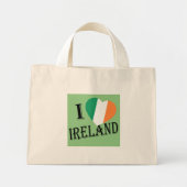 I Heartflag Ierland bk tcnt Mini Tote Bag (Voorkant)