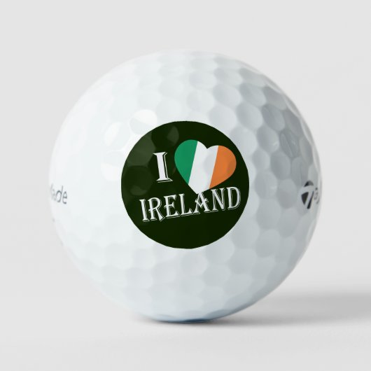 I Heartflag Ierland wt tmtp5 gbcnt Golfballen (Voorkant)