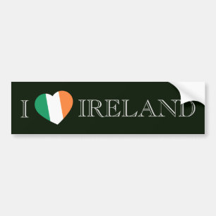 I Heartflag Ireland bscn Bumpersticker