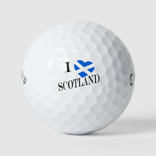 I Heartflag Schotland bk cwb gbcnt Golfballen (Voorkant)