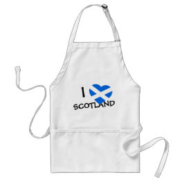 I Heartflag Scotland aprcn Standaard Schort