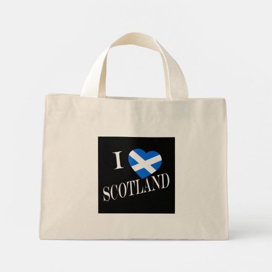 I Heartflag Scotland wt ttcn Mini Tote Bag (Achterkant)