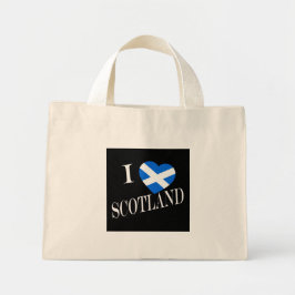 I Heartflag Scotland wt ttcn Mini Tote Bag