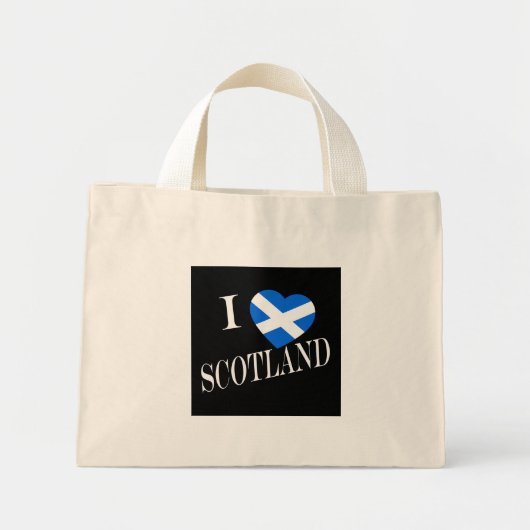I Heartflag Scotland wt ttcn Mini Tote Bag (Voorkant)