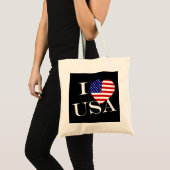 I Heartflag USA at btcnt Tote Bag (Voorkant (product))