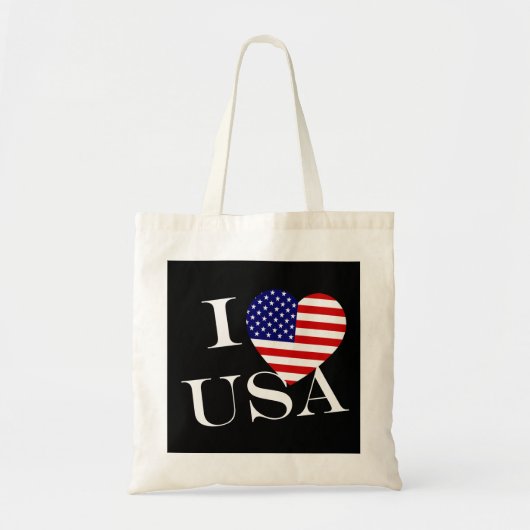 I Heartflag USA at btcnt Tote Bag (Voorkant)