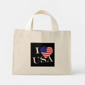 I Heartflag USA bij ttcnt Mini Tote Bag (Achterkant)