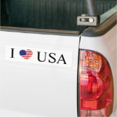 I Heartflag USA bk abscent Bumpersticker (Op Truck)