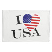 I Heartflag USA bk pcnt Kussensloop (Achterkant)