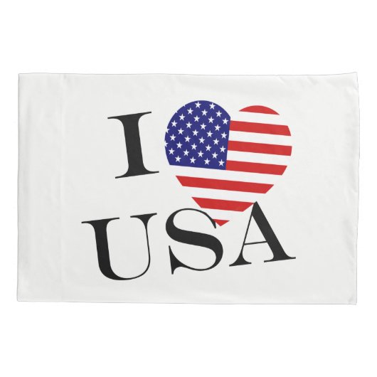 I Heartflag USA bk pcnt Kussensloop (Achterkant)