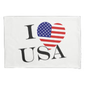 I Heartflag USA bk pcnt Kussensloop (Voorkant)
