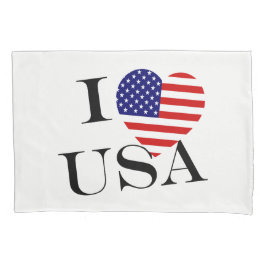 I Heartflag USA bk pcnt Kussensloop