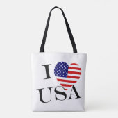 I Heartflag USA bk stcnt Tote Bag (Achterkant)