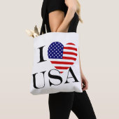 I Heartflag USA bk stcnt Tote Bag (Dichtbij)
