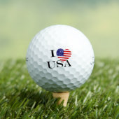I Heartflag USA bk tpv1 gbcnt Golfballen (Insitu Shirt)