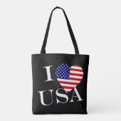 I Heartflag USA op stcNT Tote Bag (Achterkant)