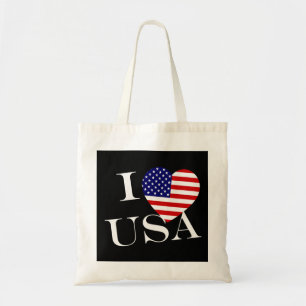 I Heartflag USA wt btcn Tote Bag