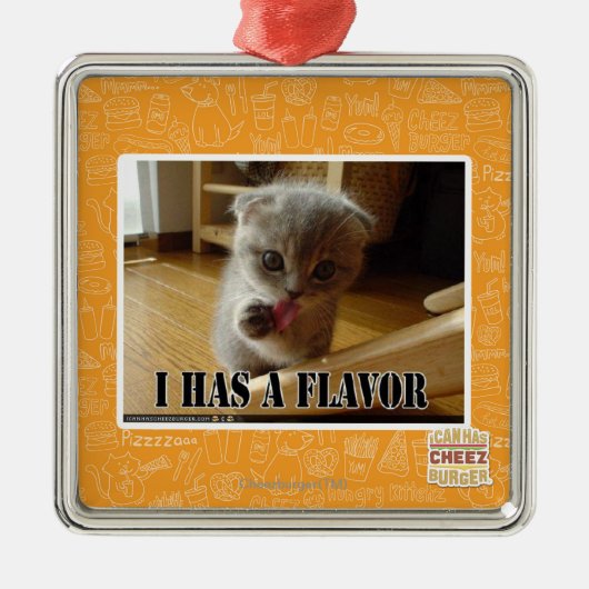 I heeft een aroma metalen ornament (Voorkant)