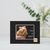 I heeft een karot briefkaart (Staand voorkant)