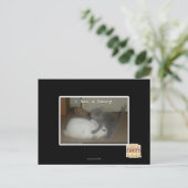 I heeft een konijntje briefkaart (Staand voorkant)