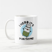 I Herb Het is Pun Thyme Funny Food Herb Pun Koffiemok (Links)